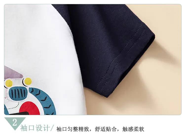 Children's Cartoon Car T-Shirt Boys Cotton Summer Wear — feature 10