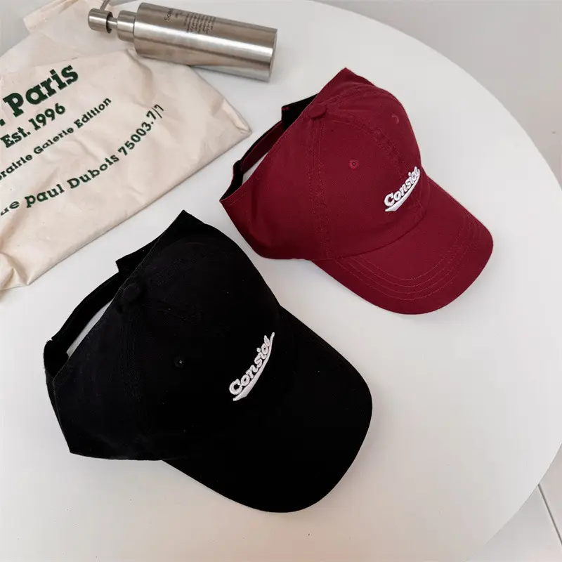 Men's Black Embroidered Baseball Cap All Season Casual - Image 9