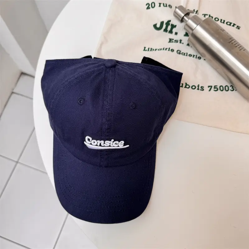 Men's Black Embroidered Baseball Cap All Season Casual - Image 3