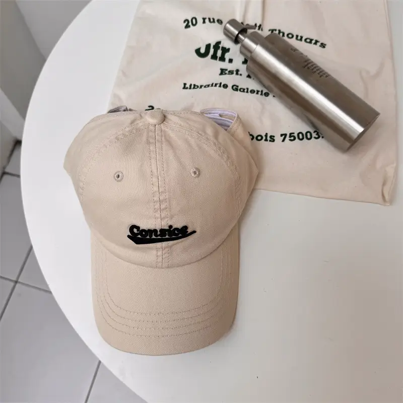 Men's Black Embroidered Baseball Cap All Season Casual - Image 4