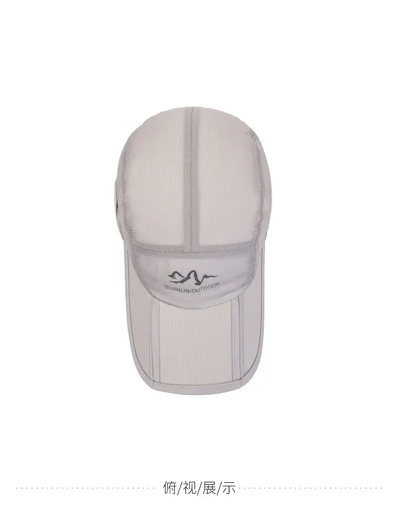 Blue Sunshade Cap & Shawl Set for Outdoor Use — feature 11