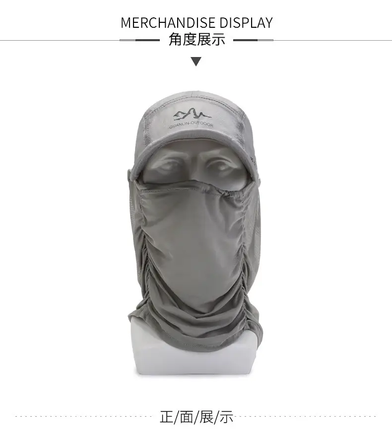 Blue Sunshade Cap & Shawl Set for Outdoor Use — feature 6