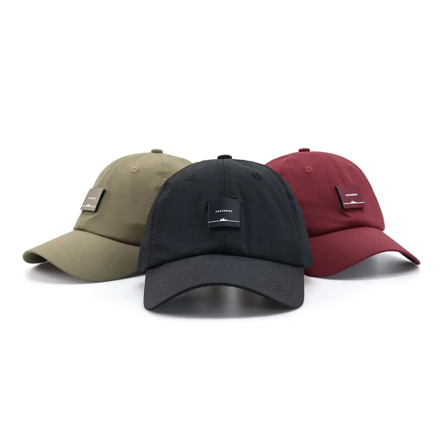 Maroon Baseball Cap Breathable Nylon Adult Sunshade - Image 4
