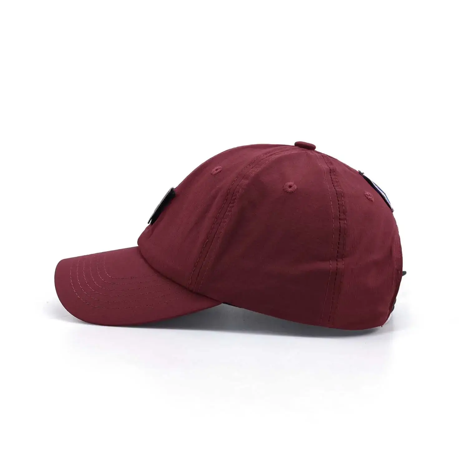 Maroon Baseball Cap Breathable Nylon Adult Sunshade - Image 5