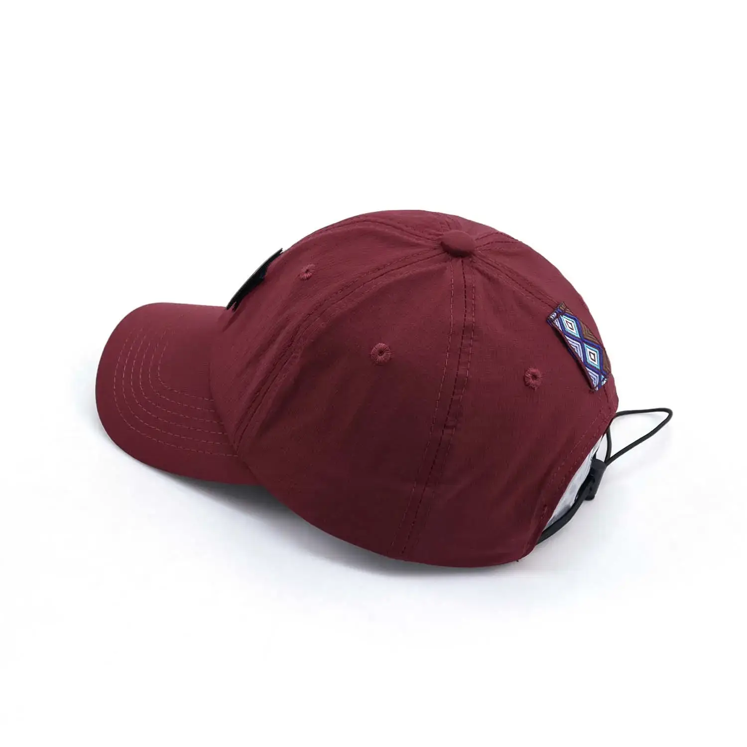 Maroon Baseball Cap Breathable Nylon Adult Sunshade - Image 6