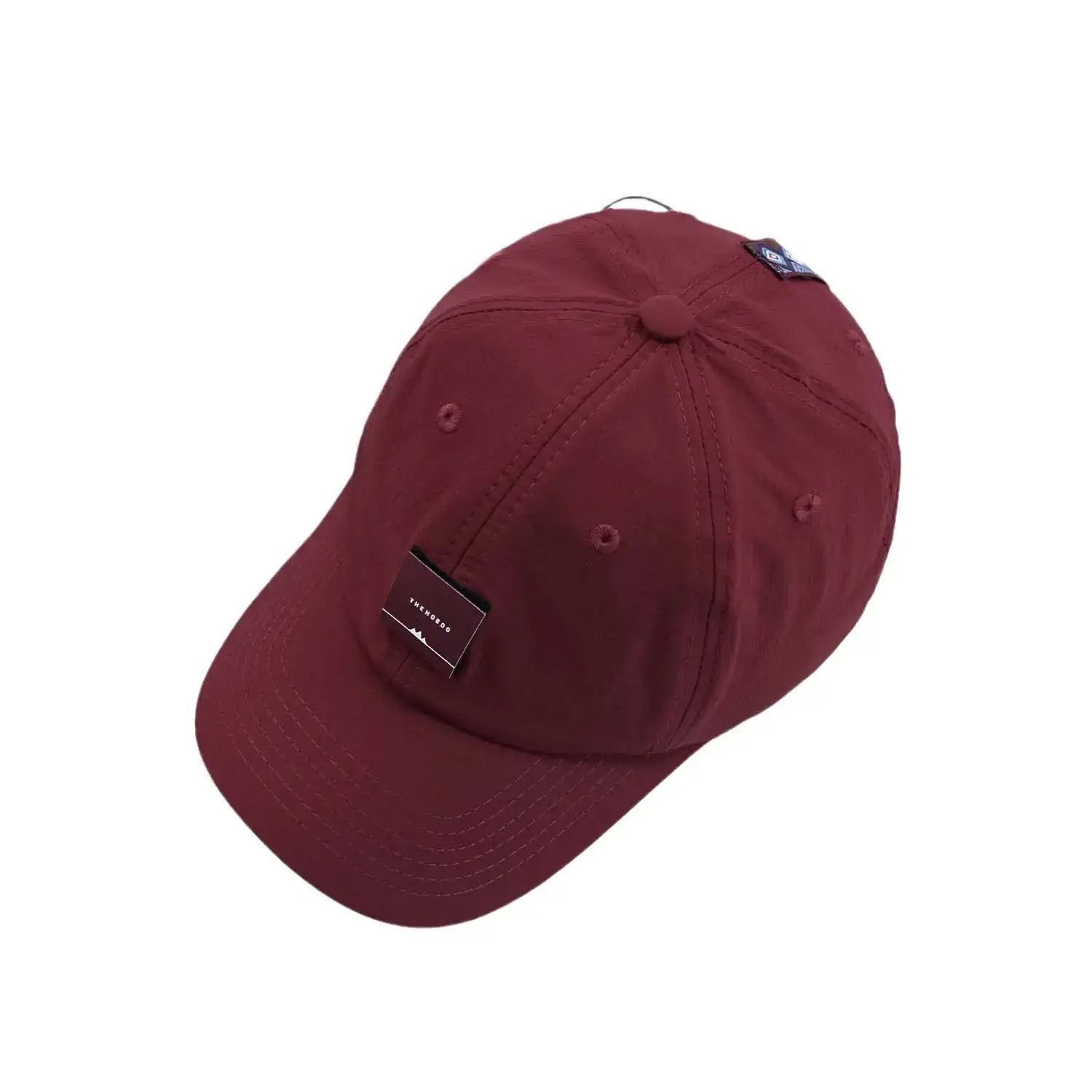 Maroon Baseball Cap Breathable Nylon Adult Sunshade - Image 7