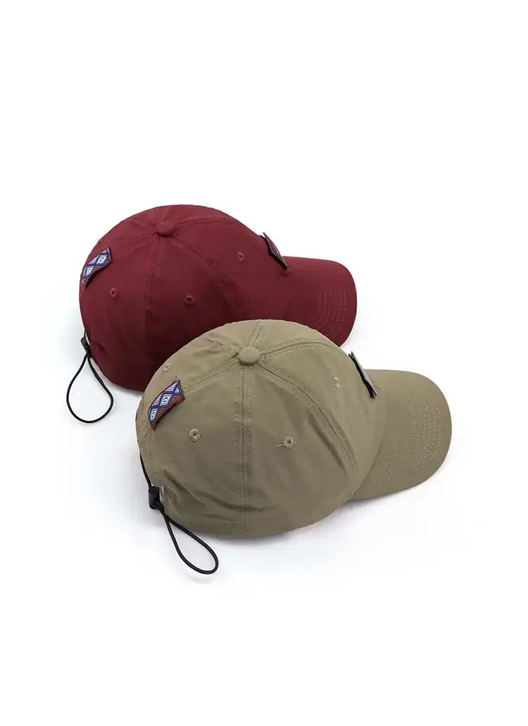 Maroon Baseball Cap Breathable Nylon Adult Sunshade — feature 4