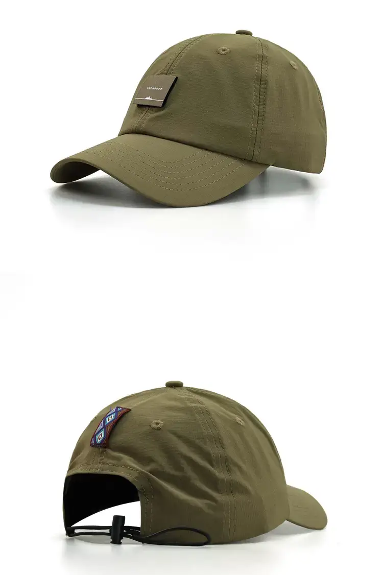 Maroon Baseball Cap Breathable Nylon Adult Sunshade — feature 6