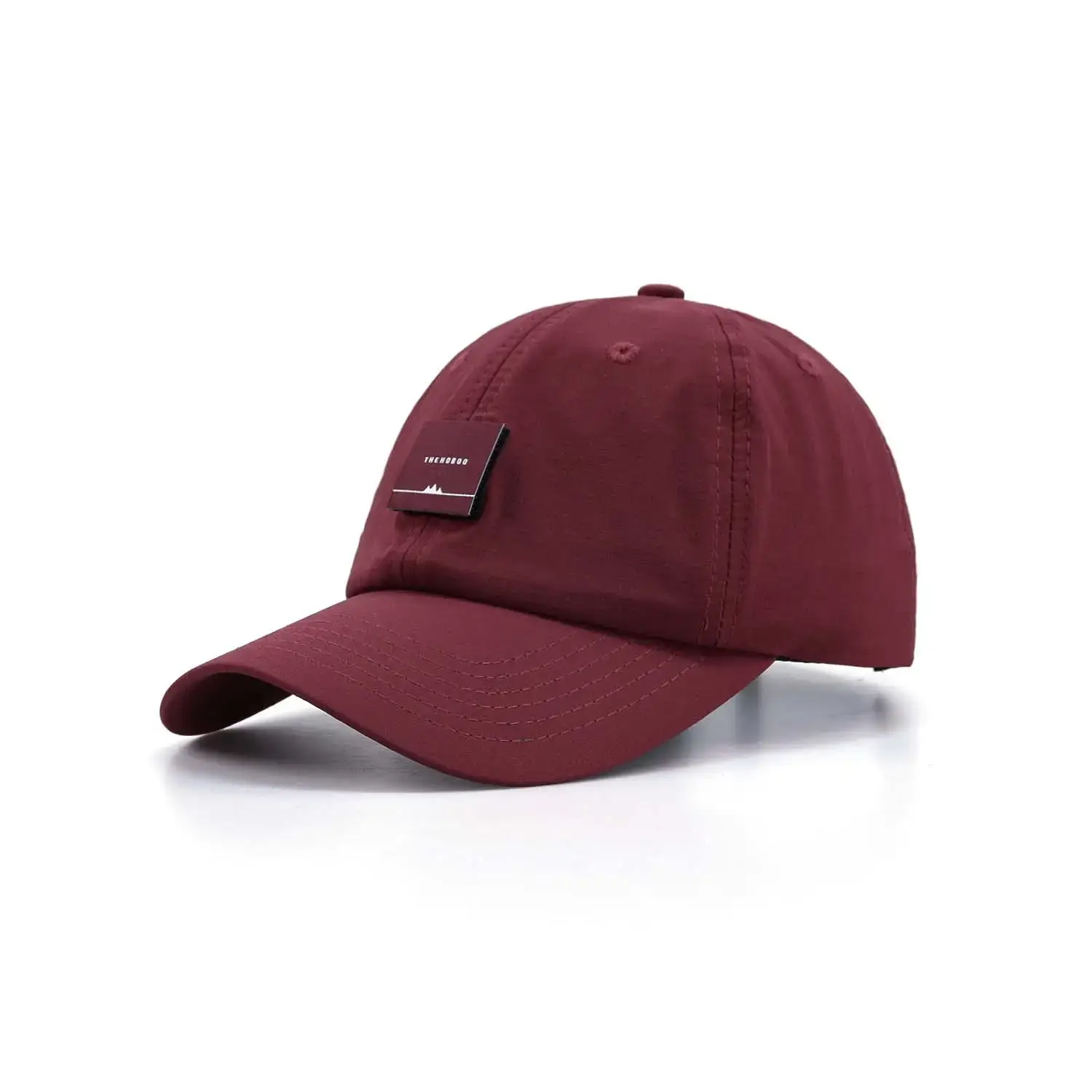 Maroon Baseball Cap Breathable Nylon Adult Sunshade - Image 2