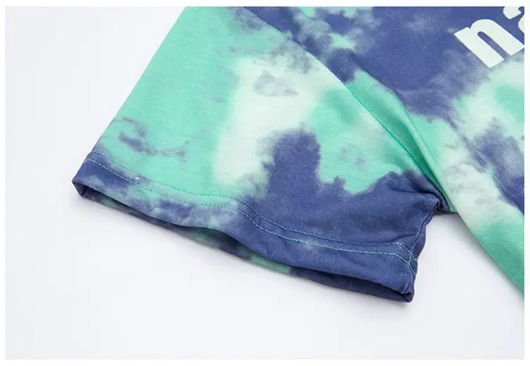 Kids Summer T-Shirt Navy Green Tie Dye 2026 β feature 19