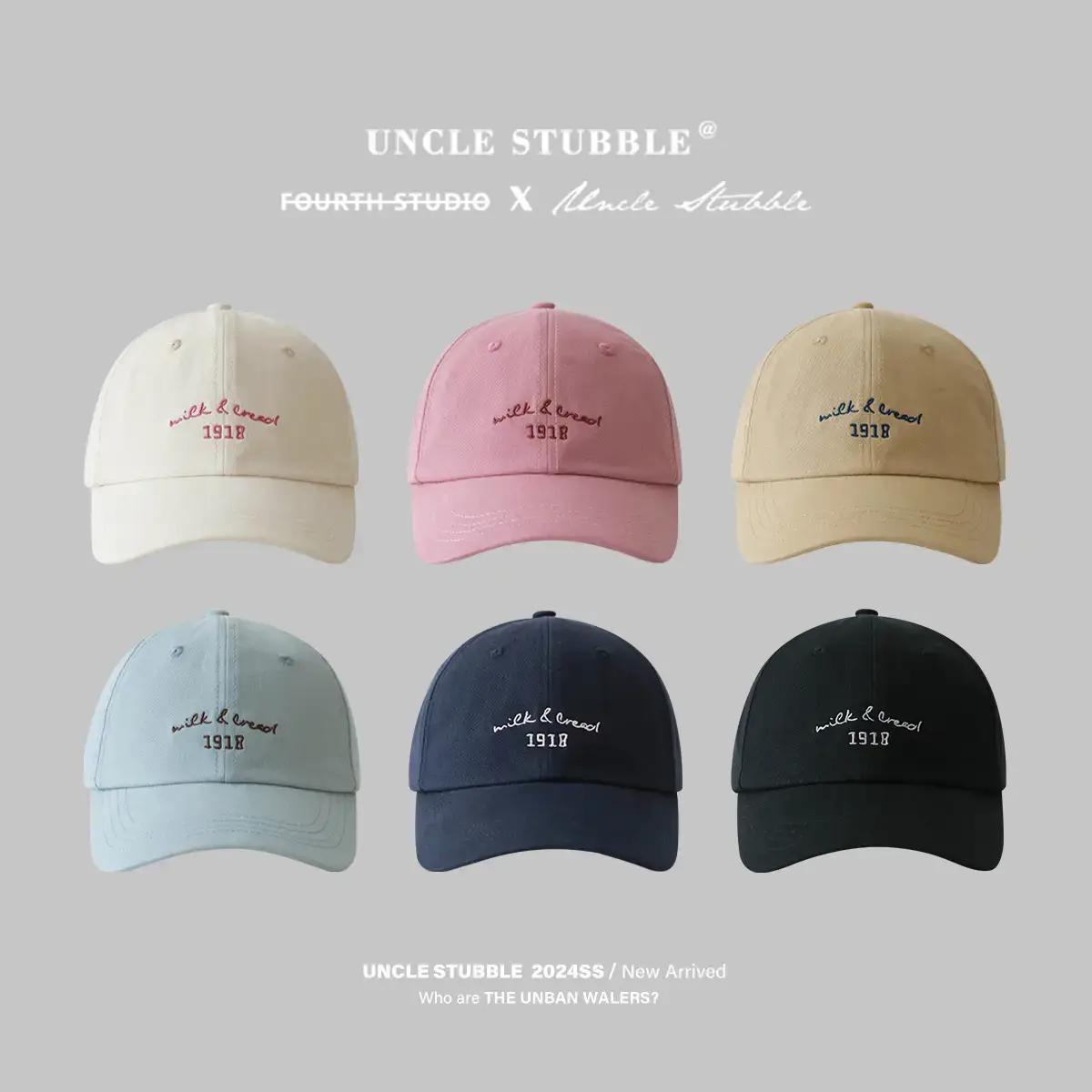 Korean-style Women's Pink & Light Blue Baseball Caps - Image 8