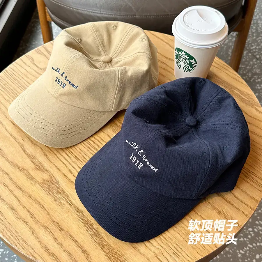 Korean-style Women's Pink & Light Blue Baseball Caps - Image 10