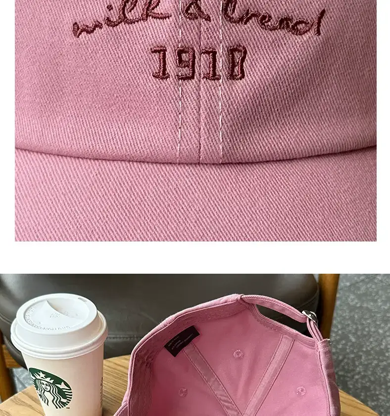 Korean-style Women's Pink & Light Blue Baseball Caps — feature 10