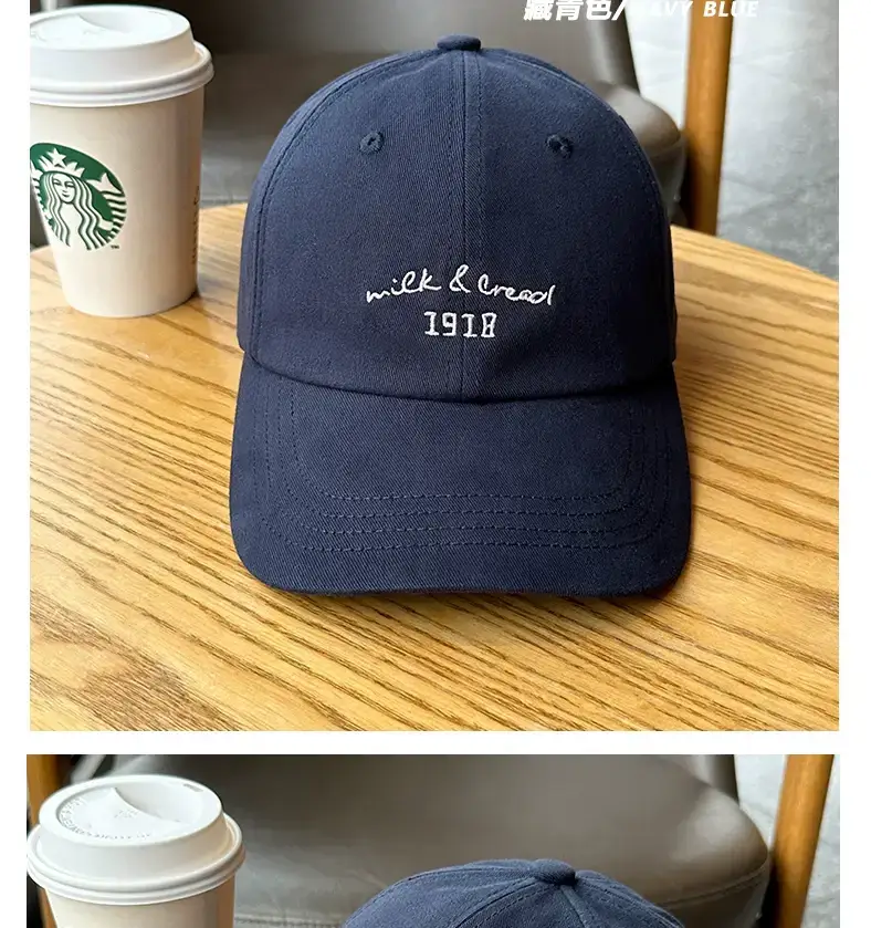 Korean-style Women's Pink & Light Blue Baseball Caps — feature 12