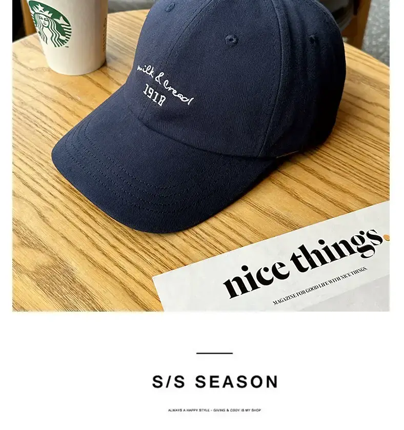 Korean-style Women's Pink & Light Blue Baseball Caps — feature 13