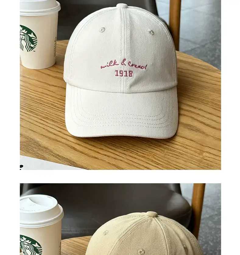 Korean-style Women's Pink & Light Blue Baseball Caps — feature 6