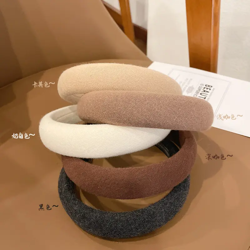 Korean High-End Brown Headband for Women - Image 7