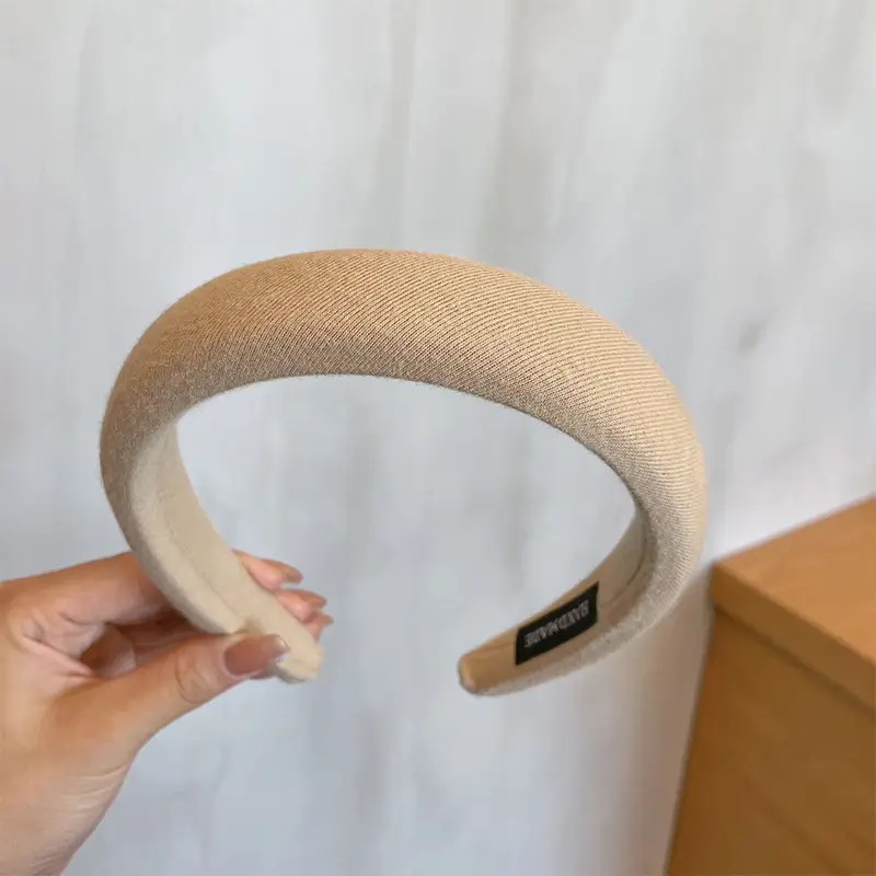 Korean High-End Brown Headband for Women - Image 2