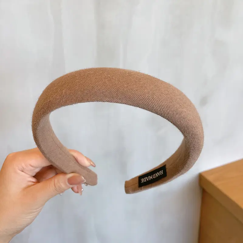 Korean High-End Brown Headband for Women - Image 3