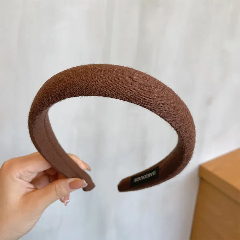 Korean High-End Brown Headband for Women - Image 4