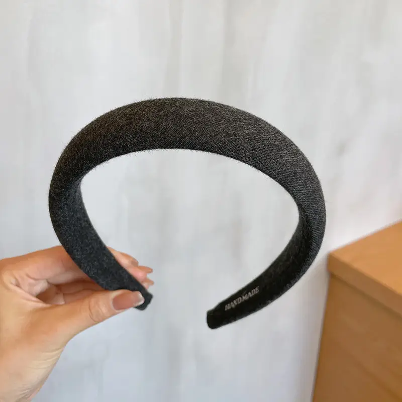 Korean High-End Brown Headband for Women - Image 5