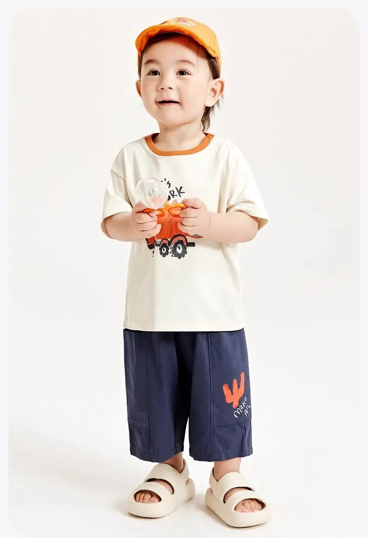 Kids Short Sleeve T-Shirt Boys Baby Cotton Summer Top — feature 13