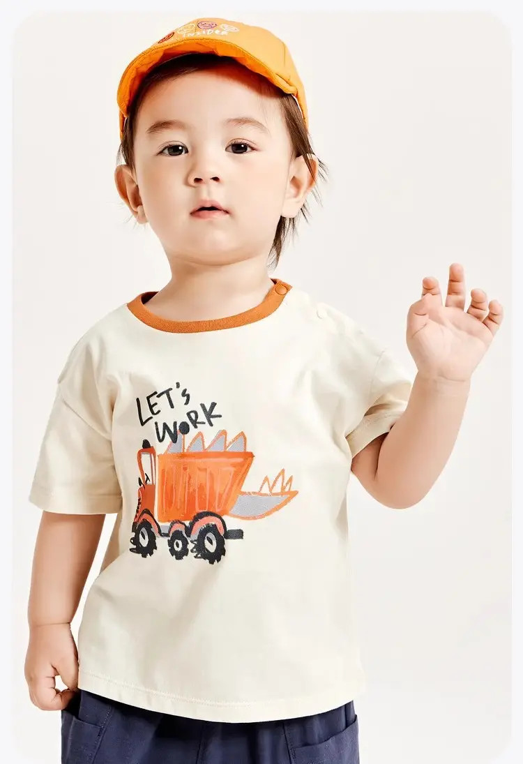 Kids Short Sleeve T-Shirt Boys Baby Cotton Summer Top — feature 14