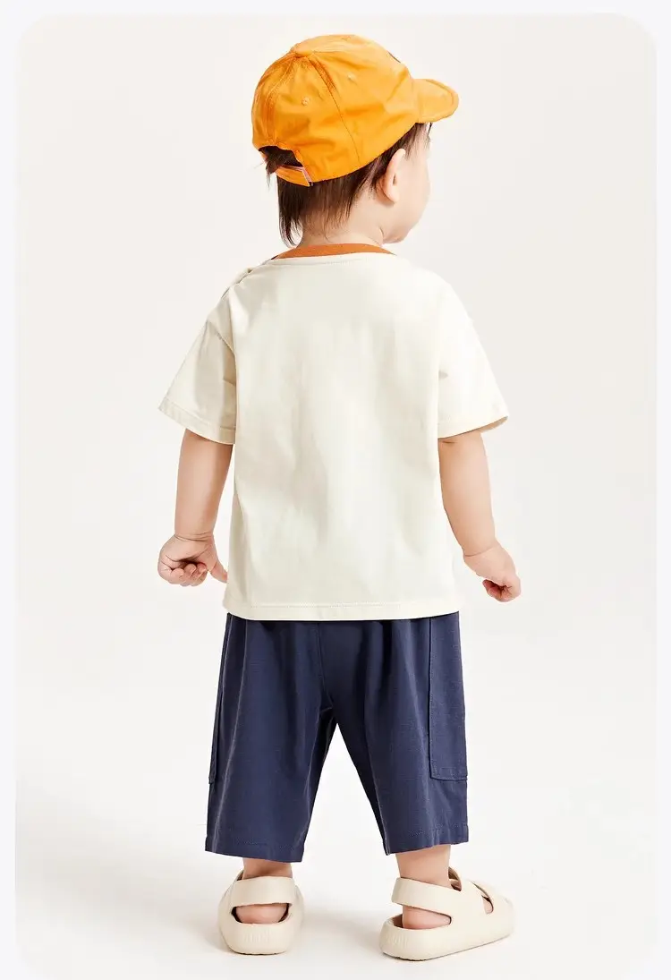 Kids Short Sleeve T-Shirt Boys Baby Cotton Summer Top — feature 15
