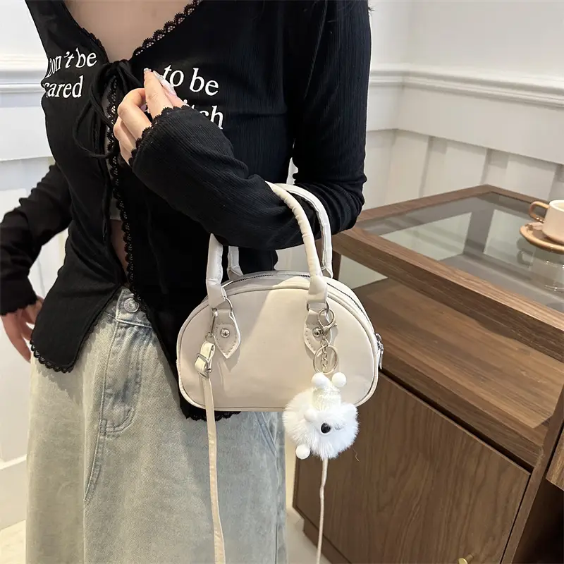 Women's Black Textile Shoulder Crossbody Bag 2025 - Image 8
