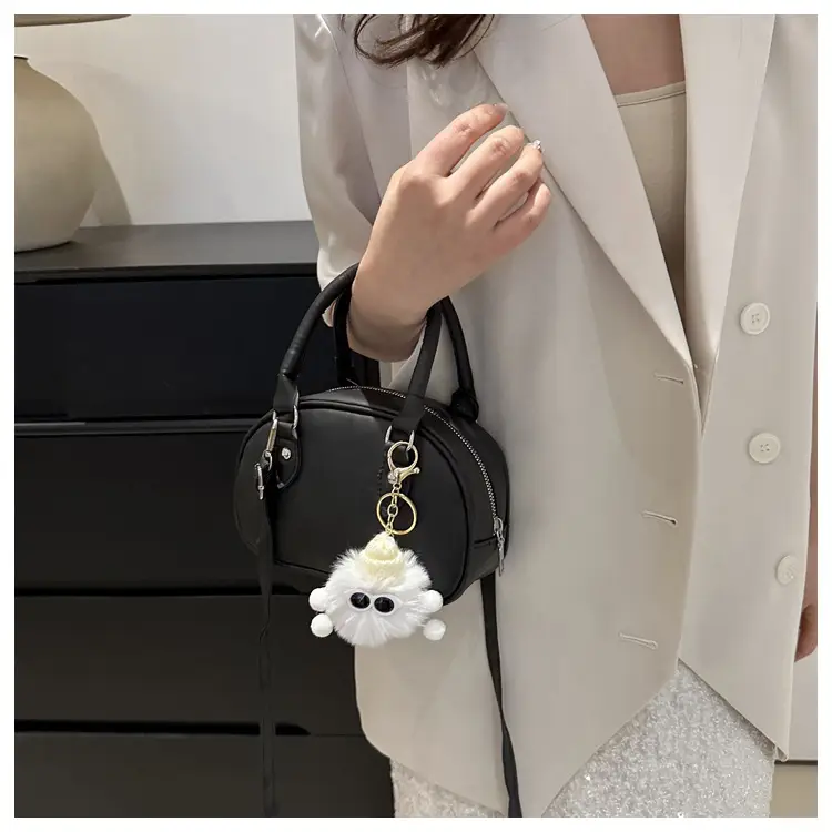 Women's Black Textile Shoulder Crossbody Bag 2025 — feature 21