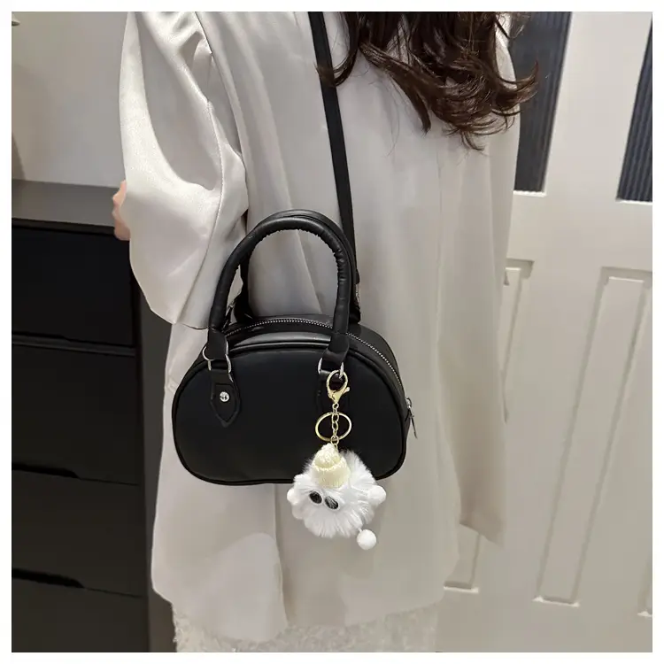 Women's Black Textile Shoulder Crossbody Bag 2025 — feature 22