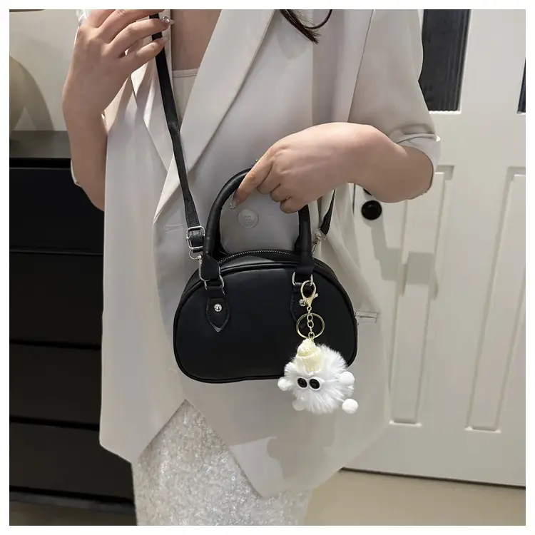 Women's Black Textile Shoulder Crossbody Bag 2025 — feature 23