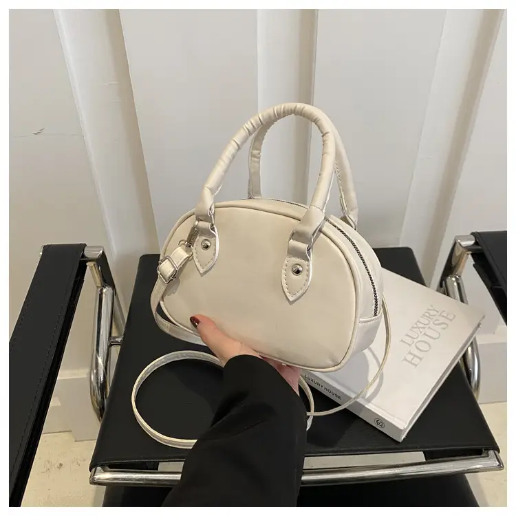 Women's Black Textile Shoulder Crossbody Bag 2025 - Image 5
