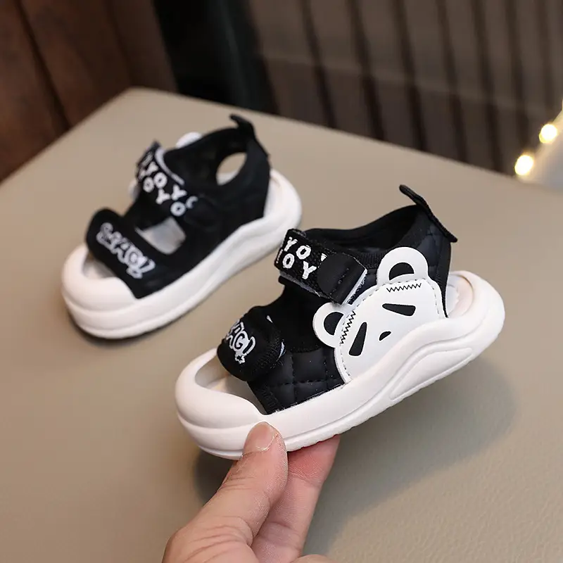 White Soft Sole Toddler Sandals for Boys Girls