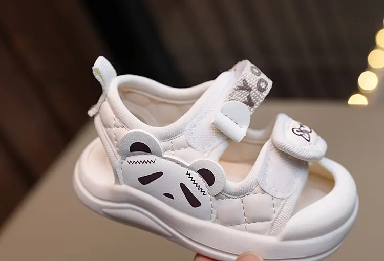 White Soft Sole Toddler Sandals for Boys Girls — feature 11