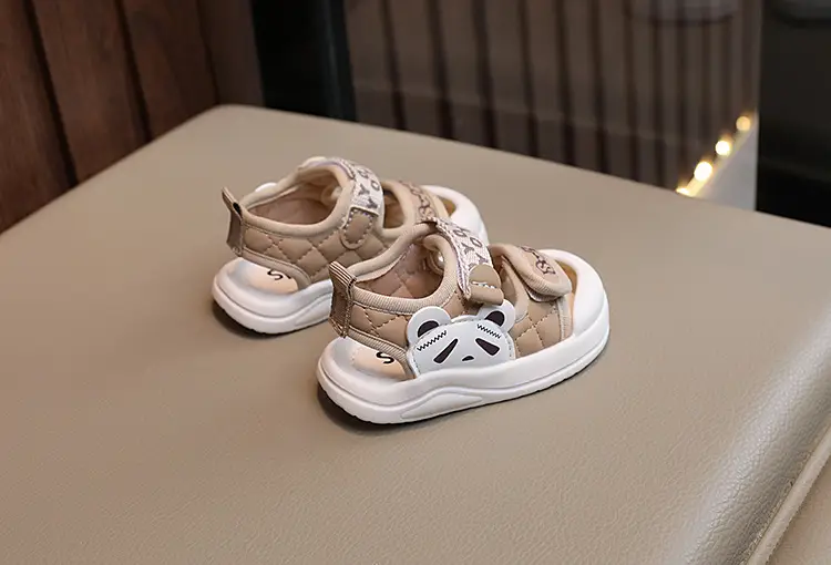White Soft Sole Toddler Sandals for Boys Girls — feature 3
