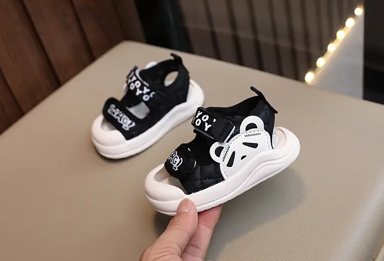White Soft Sole Toddler Sandals for Boys Girls — feature 4