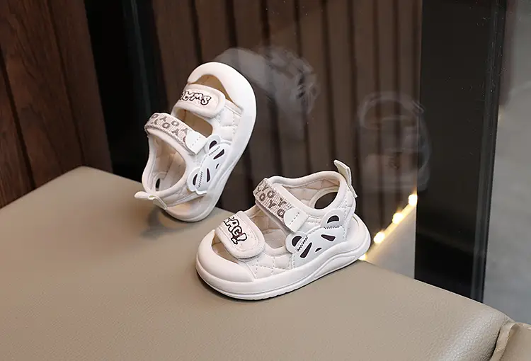 White Soft Sole Toddler Sandals for Boys Girls — feature 7