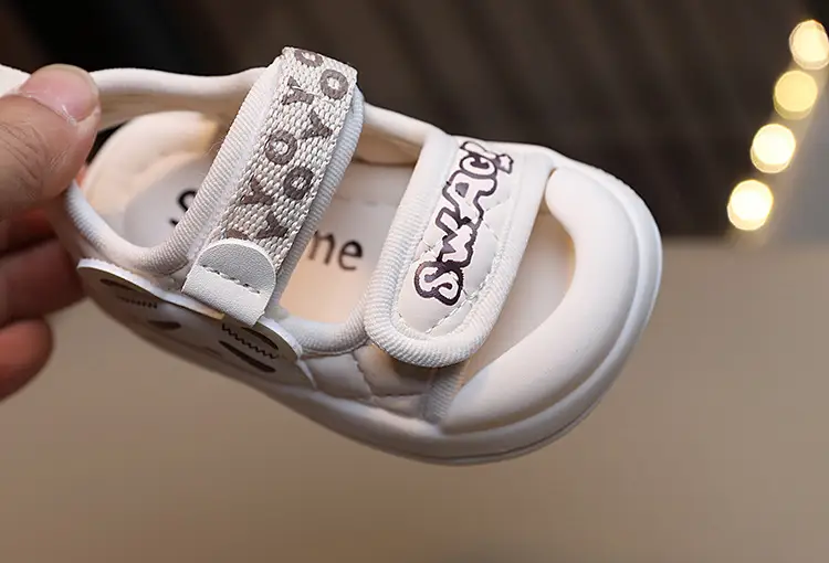 White Soft Sole Toddler Sandals for Boys Girls — feature 8