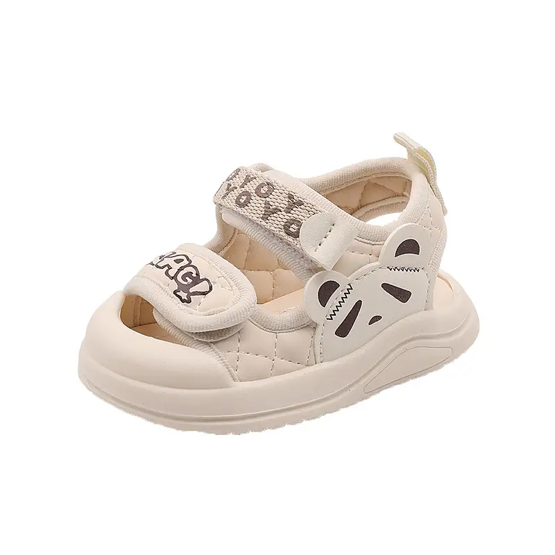 White Soft Sole Toddler Sandals for Boys Girls