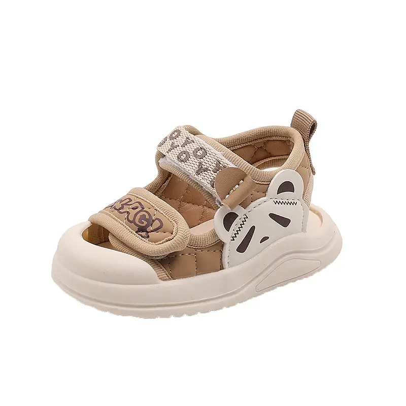White Soft Sole Toddler Sandals for Boys Girls