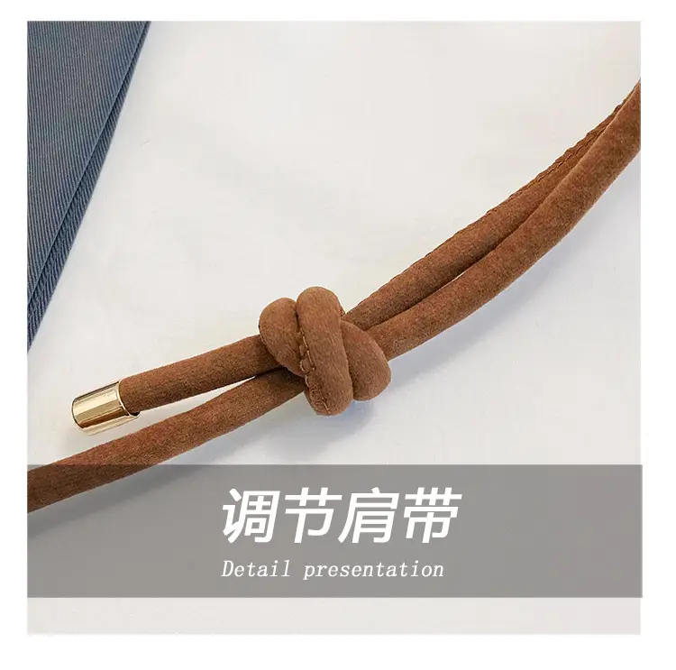 Women Tassel Phone Bag Suede Crossbody Brown — feature 6