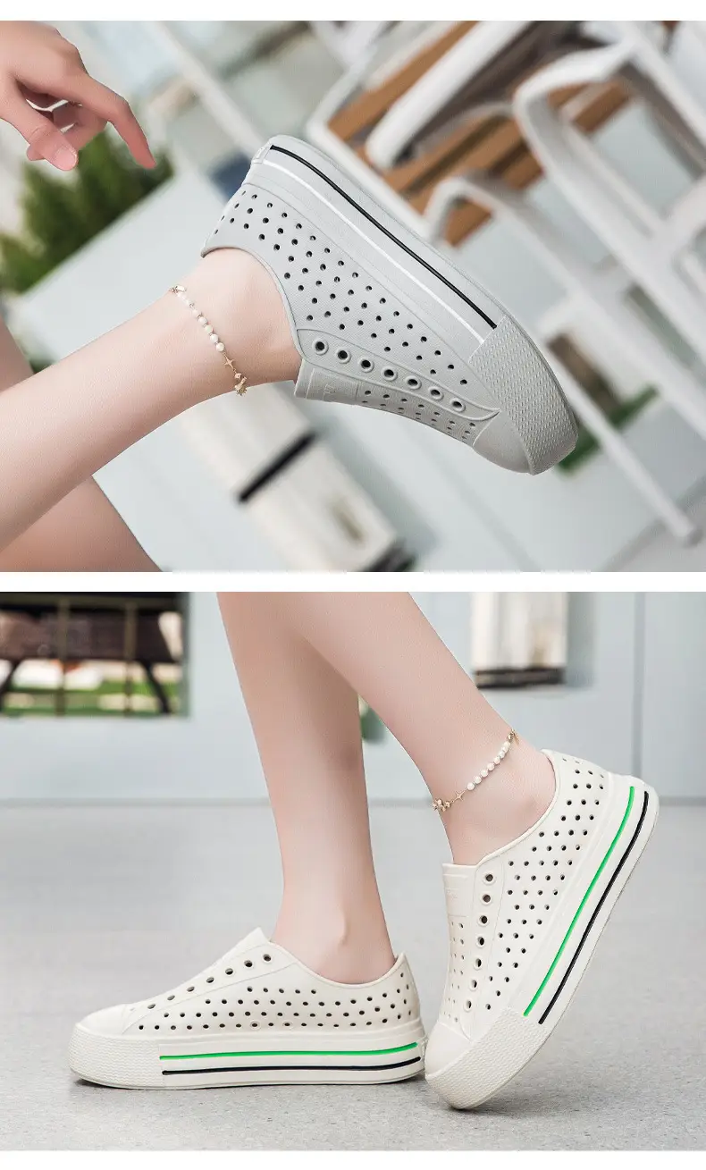 Spring and Summer Women's Sports Closed-Toe Thick-Soled Sandals Eva Clogs Comfortable Versatile Non-Slip Casual Beach Shoes — feature 18