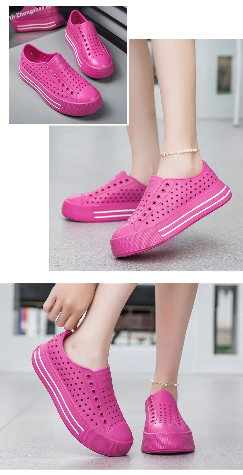 Spring and Summer Women's Sports Closed-Toe Thick-Soled Sandals Eva Clogs Comfortable Versatile Non-Slip Casual Beach Shoes — feature 20