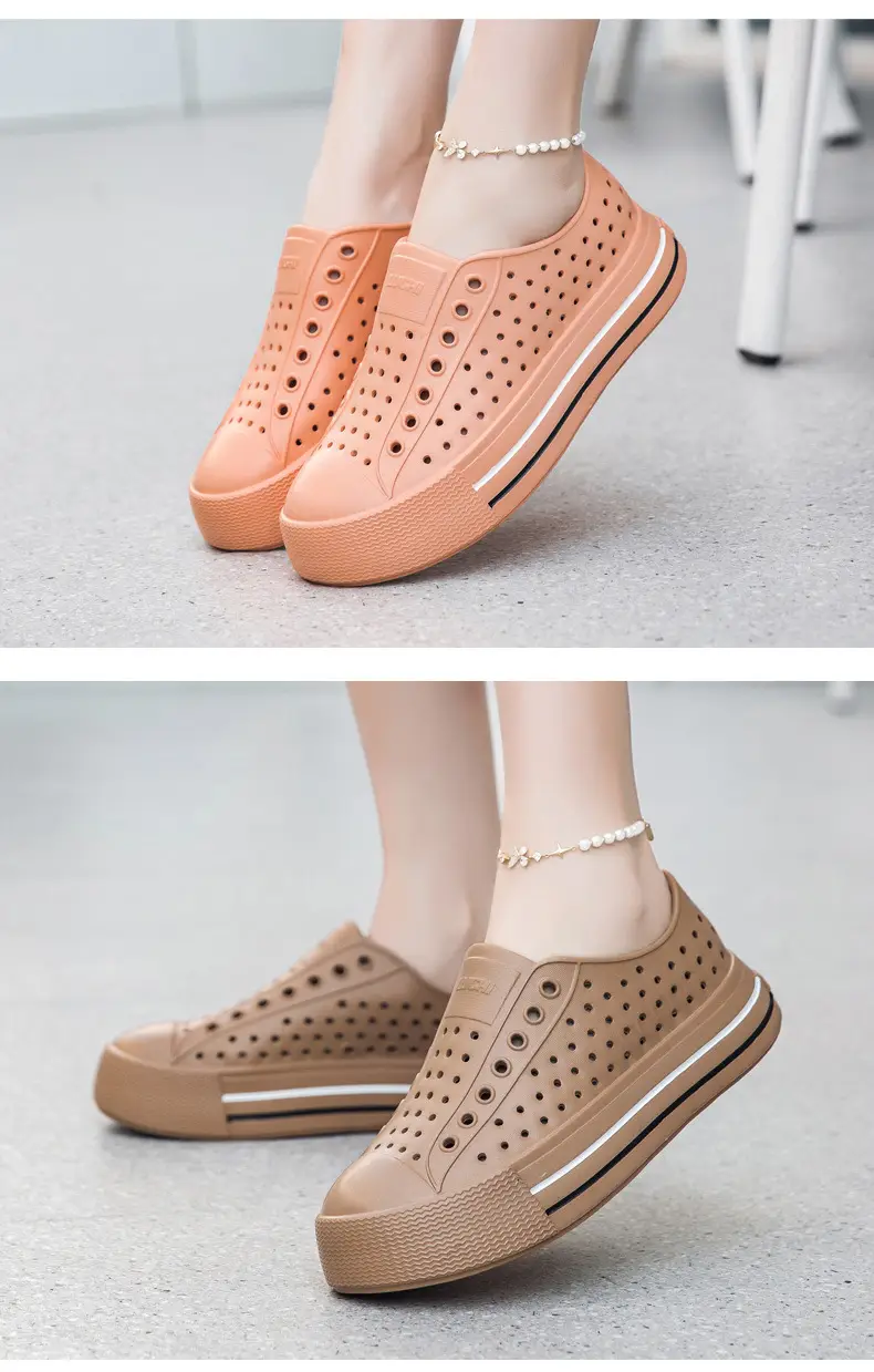 Spring and Summer Women's Sports Closed-Toe Thick-Soled Sandals Eva Clogs Comfortable Versatile Non-Slip Casual Beach Shoes — feature 22