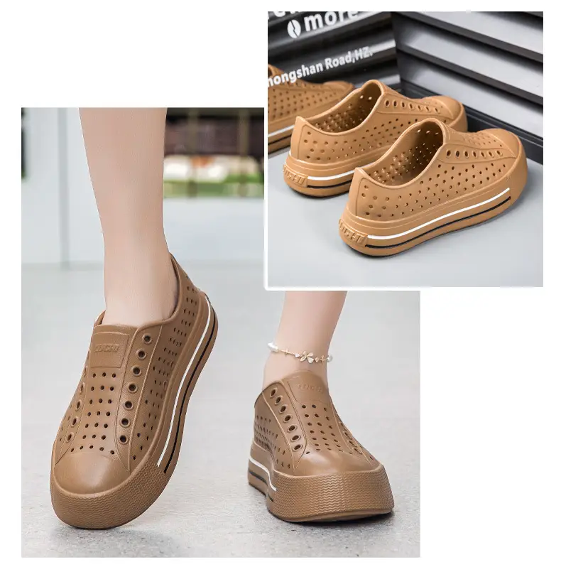 Spring and Summer Women's Sports Closed-Toe Thick-Soled Sandals Eva Clogs Comfortable Versatile Non-Slip Casual Beach Shoes — feature 23