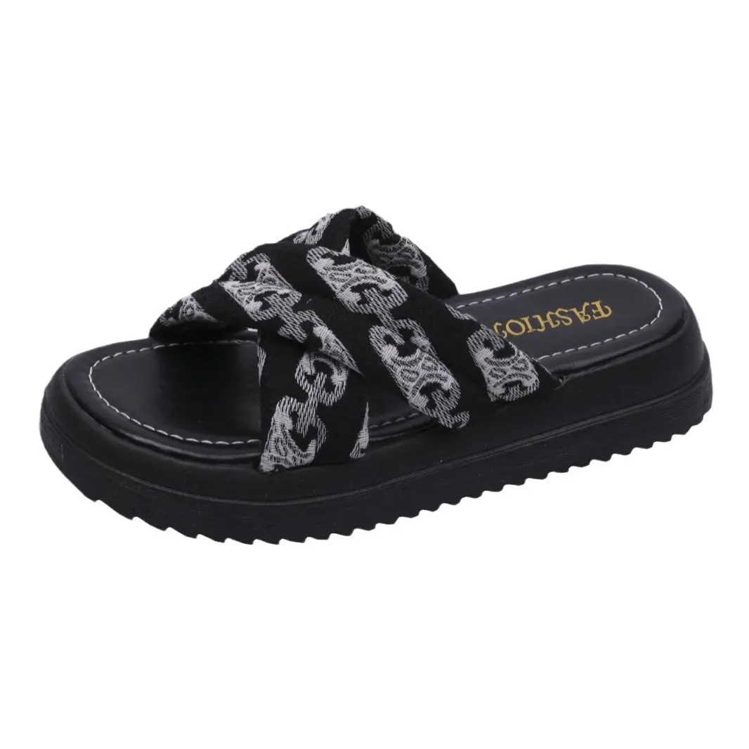 Sandals with Skirt Fairy Style Thick Bottom Roman Shoes Wholesale Summer New High-end Sense Sandals for Outer Wear