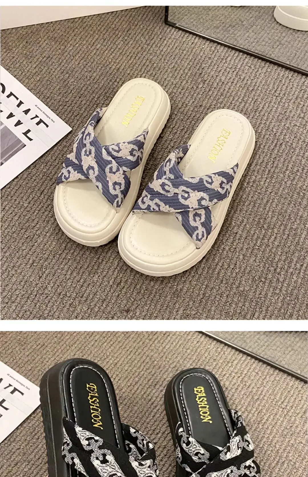 Sandals with Skirt Fairy Style Thick Bottom Roman Shoes Wholesale Summer New High-end Sense Sandals for Outer Wear — feature 14
