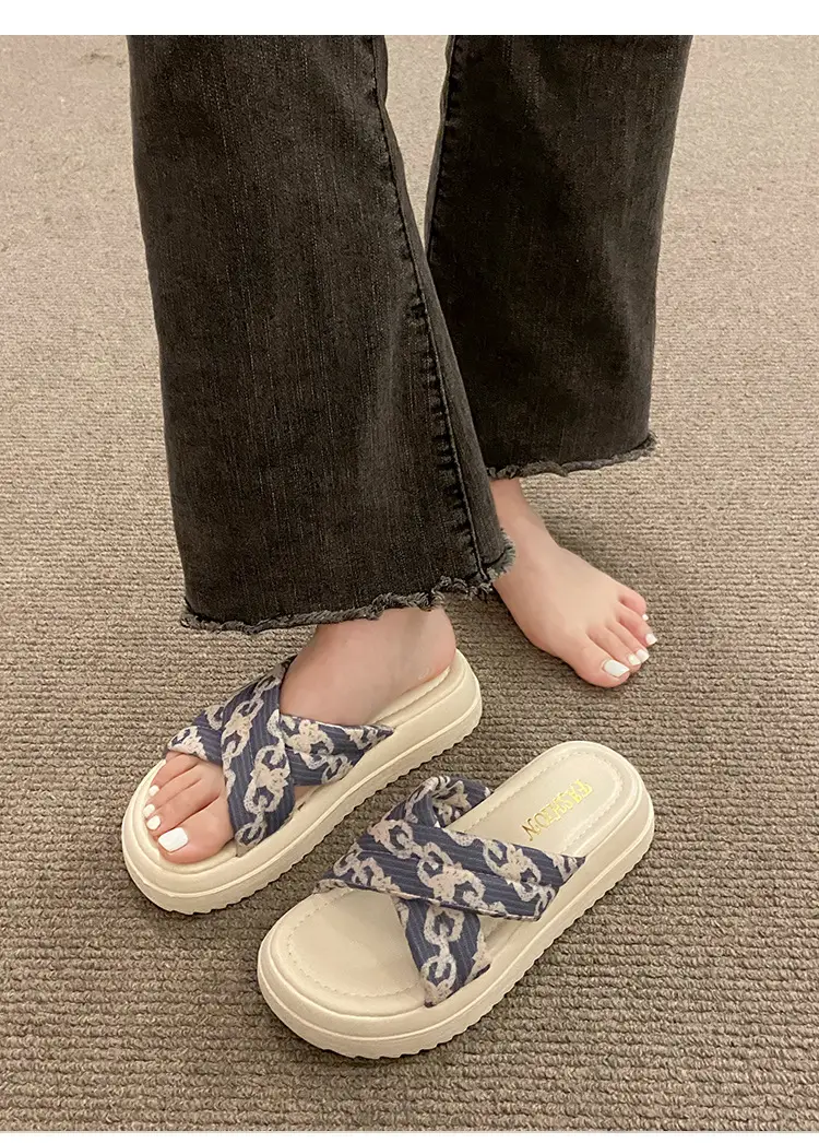 Sandals with Skirt Fairy Style Thick Bottom Roman Shoes Wholesale Summer New High-end Sense Sandals for Outer Wear — feature 7