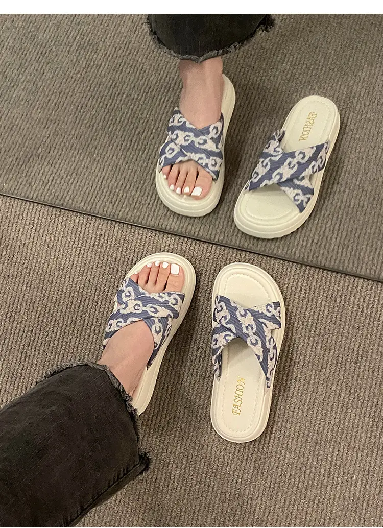 Sandals with Skirt Fairy Style Thick Bottom Roman Shoes Wholesale Summer New High-end Sense Sandals for Outer Wear — feature 8